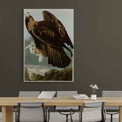 Golden Eagle by John James Audubon - Wrapped Canvas Art Prints