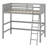 Wood Loft Bed With Ladder-533479508