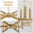 6-Light Dimmable Geometric Square/Rectangle Chandelier-18905011