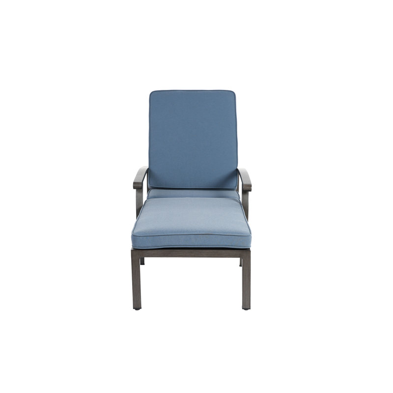 Méridienne en aluminium coulé, Bleu