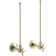 Pair Npt Angle Supplies with Stop, Cross Handle and Annealed Vertical Tube