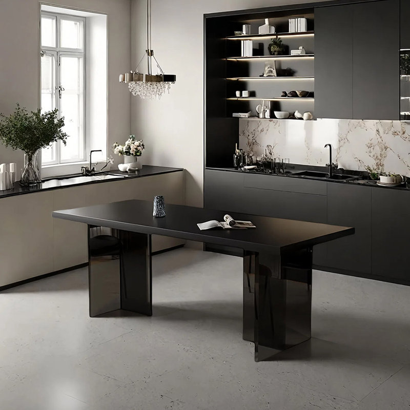 Table de salle à manger simple, H 29,52 po x L 62,99 po x l 31,49 po