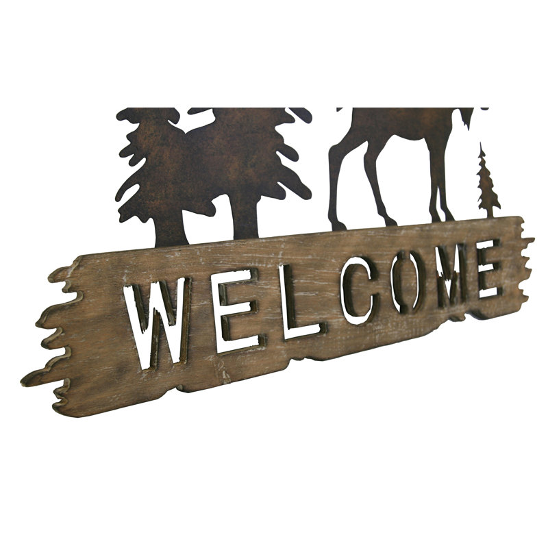 Décoration murale orignal « welcome »