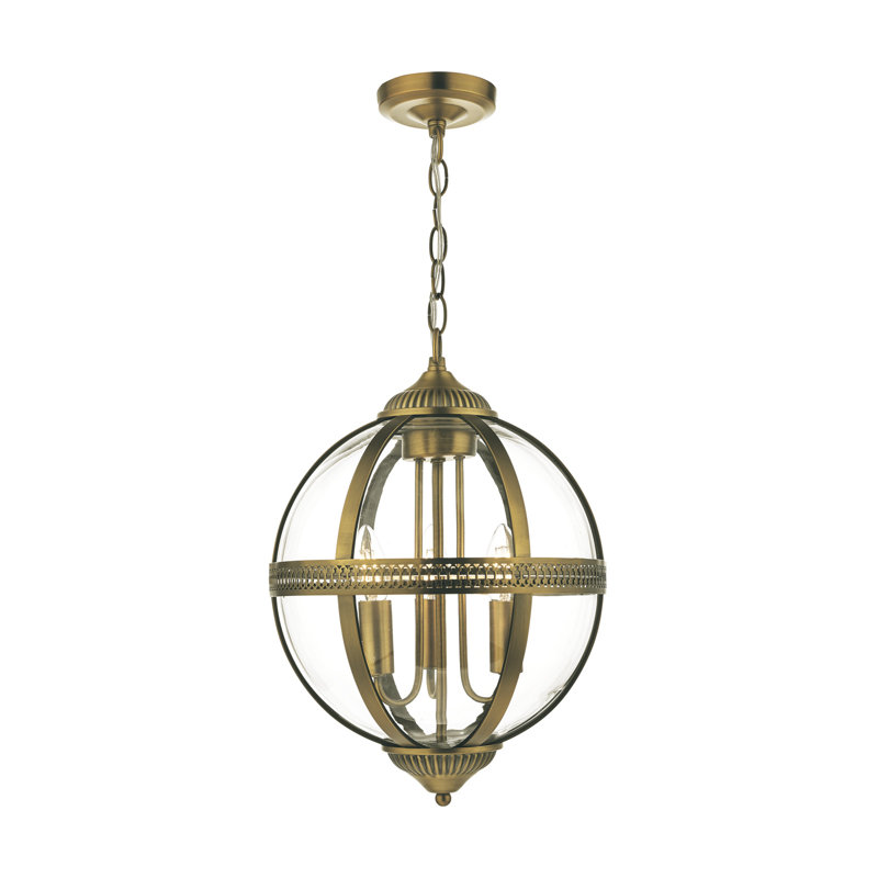 Silber 1 - Light Bulb Pendant, Antique Brass, 3
