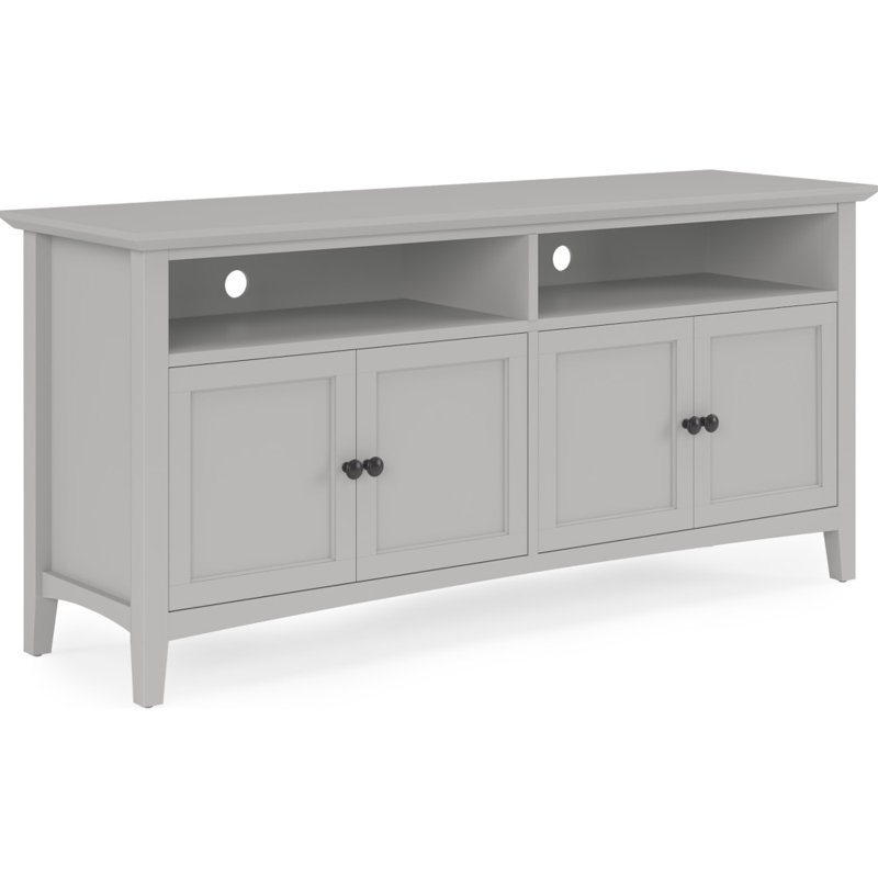 Console de divertissement Renee Grace 64 po, Gris éléphant