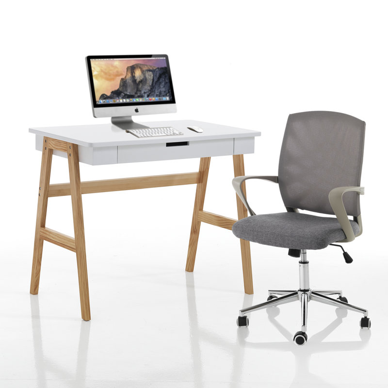 Solid Wood Base Computer Desk