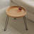 Round Wood And Rattan Side Table, Foldable Table With Metal Tripod, Rattan Round Tray Top, Boho Style, Chic Coffee Table, Foldable Side Table