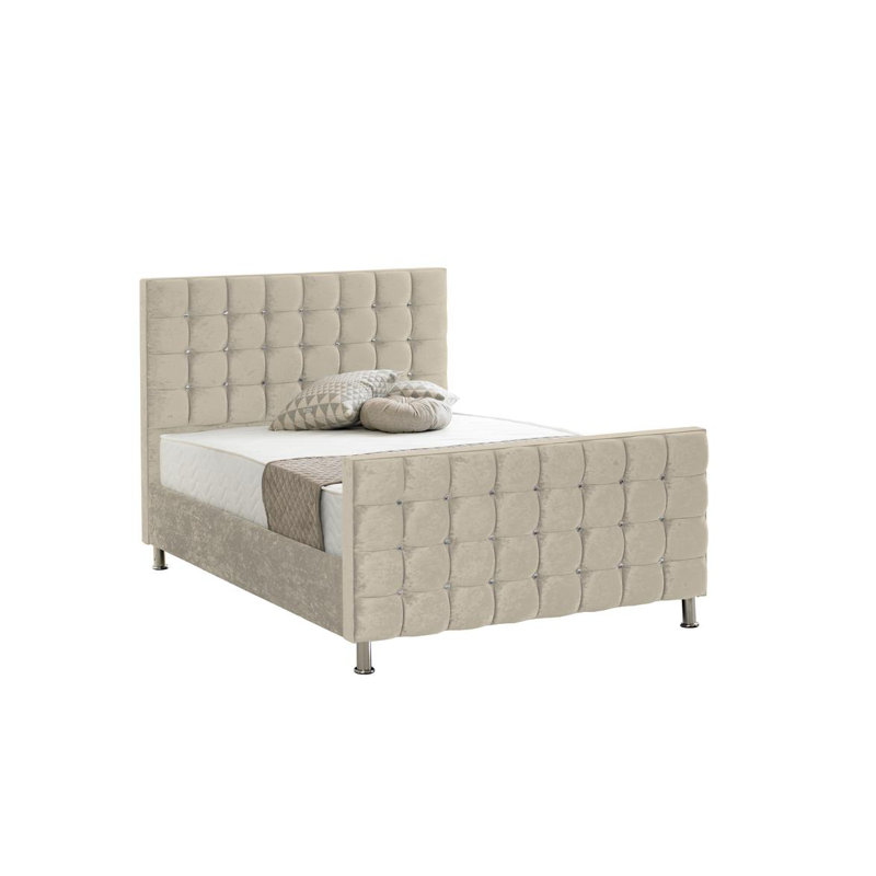 Jordyn Upholstered Bed, Crush Cream, Single (3')