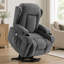 Fauteuil inclinable électrique Power Lift avec massage 8 points et chaleur lombaire, gris-2089059177