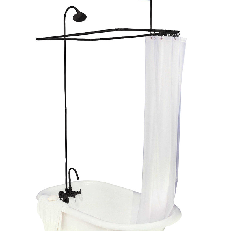 Clawfoot Tub Enclosure Shower System (P0403) by Strom Living, Oil Rubbed Bronze