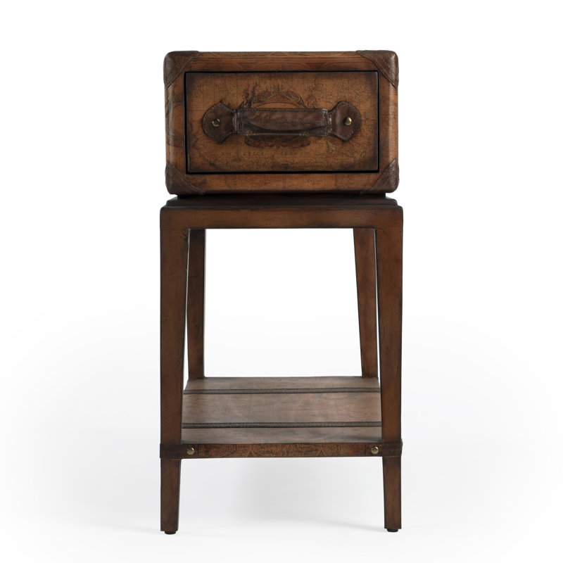 Vasco Old World Map Side Table