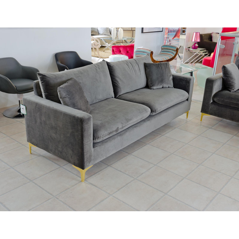 Merchant Fabric 210cm Reception Sofa, Grey