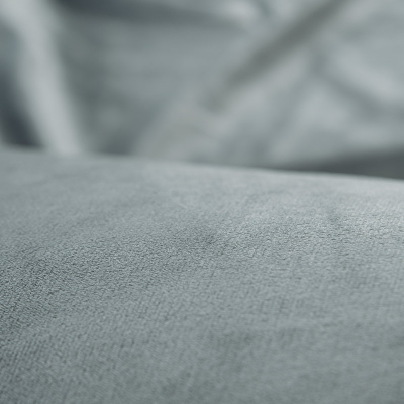 Chanasya Velvet Duvet Reversible Duvet Cover Set, Queen Duvet Cover + 2 Shams and 2 Pillowcases, Gray Blue