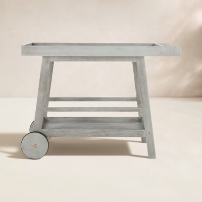 Terrace Solid Wood Bar Cart