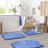 Ensemble de 3 tapis de bain en mousse viscoélastique ultra doux et absorbant avec envers antidérapant Aighan