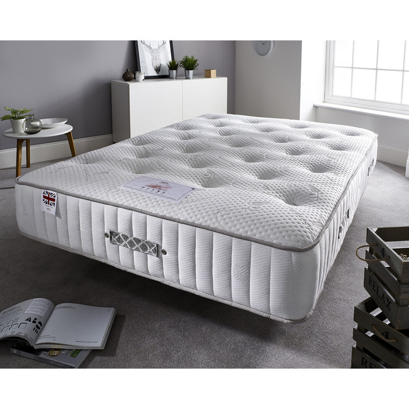 Midnight 27cm Orthopaedic Mattress with Extra Hybrid Support Allergen Free, Small Double (4')