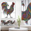 « 2017 color patterns coq », impression à multiples images sur toile