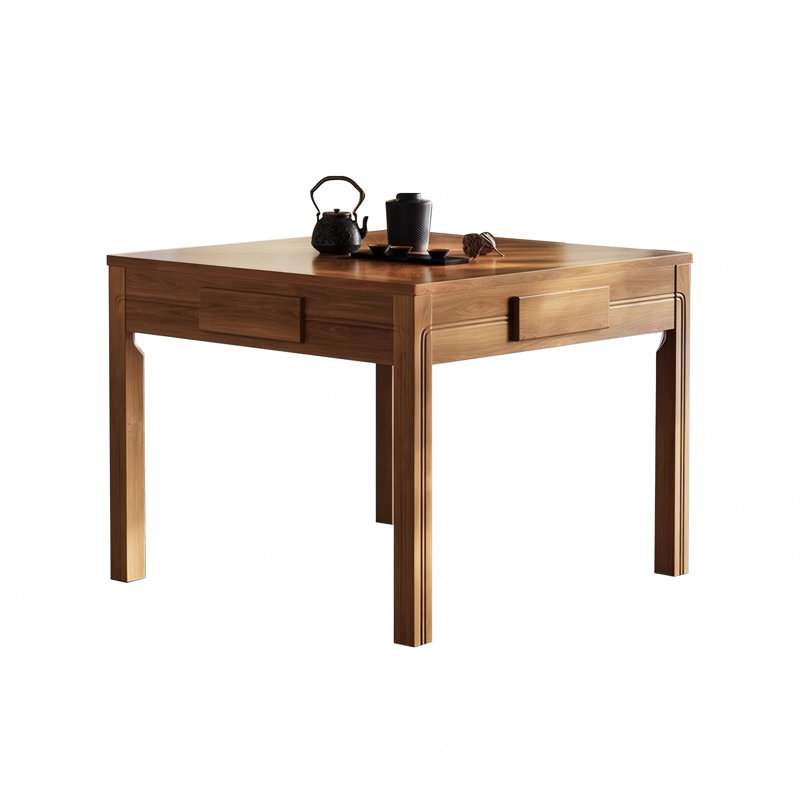 Table de salle à manger et de Mahjong automatique en bois massif pour règles chinoises
