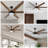 Chamlee 70'' 6-Blade DC Ceiling Fan with 3CCT Dimmable LED Lights and Remote Control