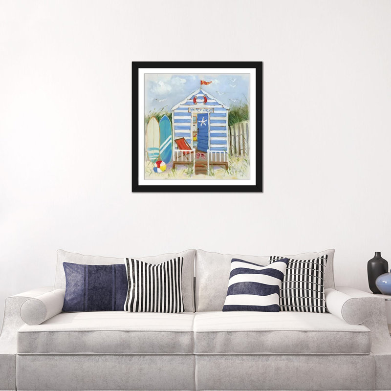 « happy days », reproduction sur toile, Papier d'art encadré noir, Blanc, H 24 po x l 24 po x P 1 po