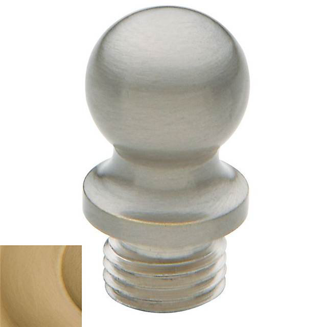 Ball Tip for Square Corner Hinge, Vintage Brass