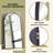 76"X34" Arched Full Length Mirror, Oversized Wall Mirror With Aluminum Alloy Frame, Full Body Floor Mirror For Bedroom, Dressing Room, Black-1703463480