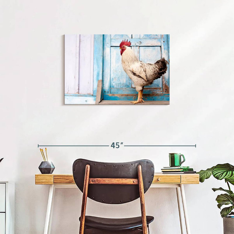 Crowle Domesticated Rooster, 20" H x 30" W