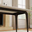 Ensemble table et chaises de salle à manger 6 personnes avec plateau en pierre frittée et revêtement en cuir PU.-1686057377-1686057382