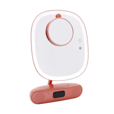 Melody Duotone Lighted Makeup Mirror with LED Light Vanity Mirror with Lights with Bluetooth Speaker