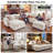 Amabilia L Shaped Upholstered Boneless Corner Modular Sectional Sofa Cloud Couch - Chenille Fabric-951997442-951997443