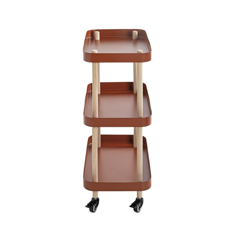 Aleyda Tray Top End Table, Red