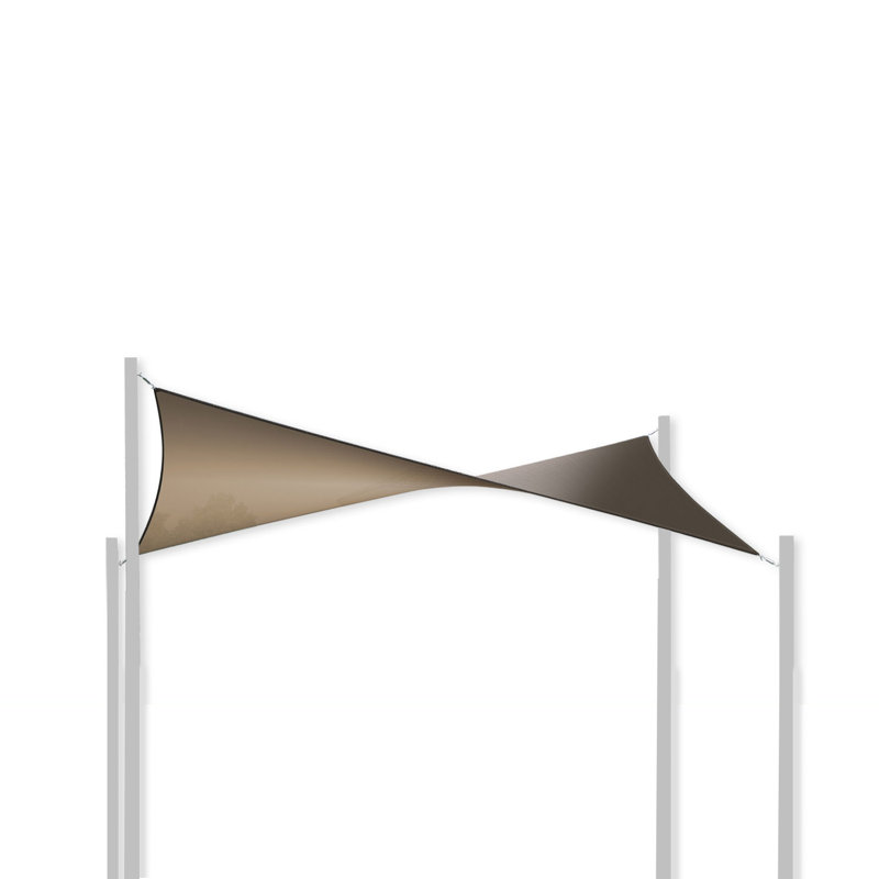 Dual 12' x 12' Square Shade Sail, Cobblestone