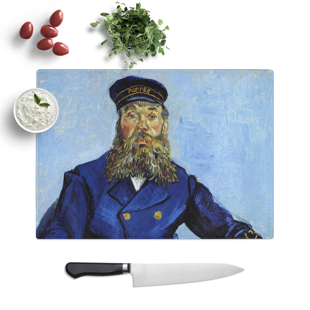 The Postman Joseph Roulin by Vincent Van Gogh Chopping Board
