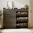 Hidden Shoe Cabinet With 3 Flip Drawers, Farmhouse Slim Narrow Shoe Storage Cabinet, 2 Drawers