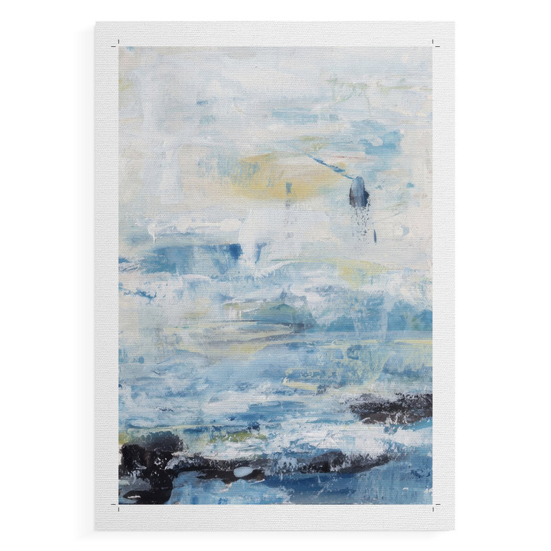 Waves on Sand II -Canvas Print Only - NOT FRAMED, 36" H x 24" W