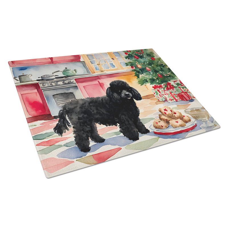 Planche à découper en verre Poodle