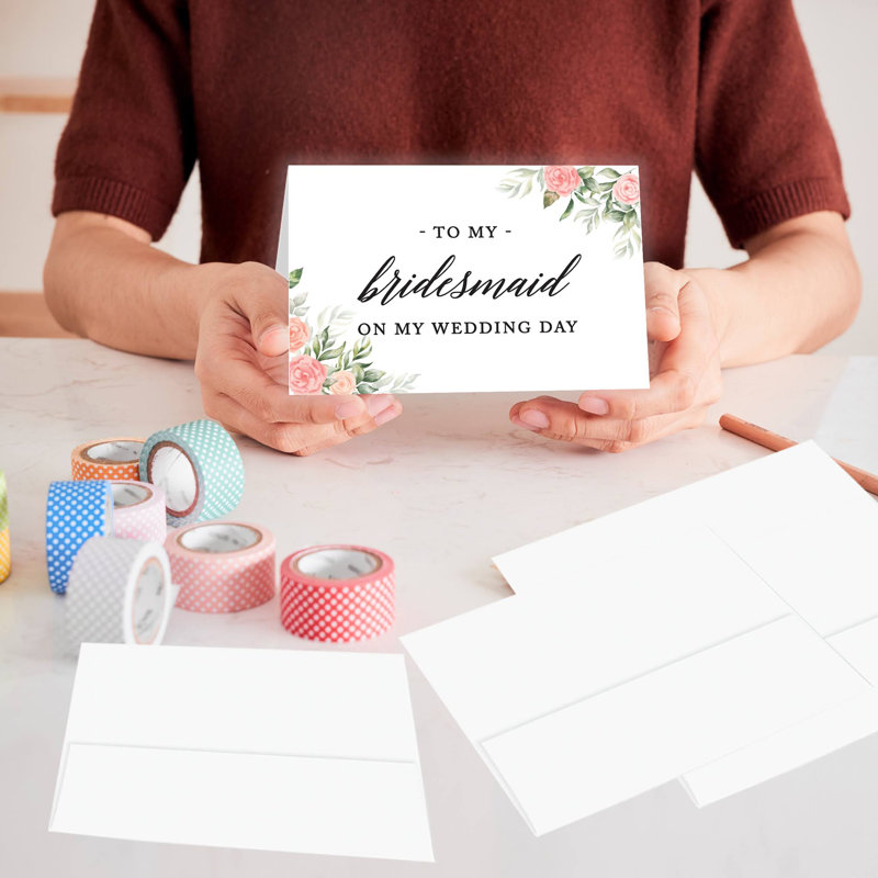 Ensemble de cartes-cadeaux de mariage avec enveloppes
