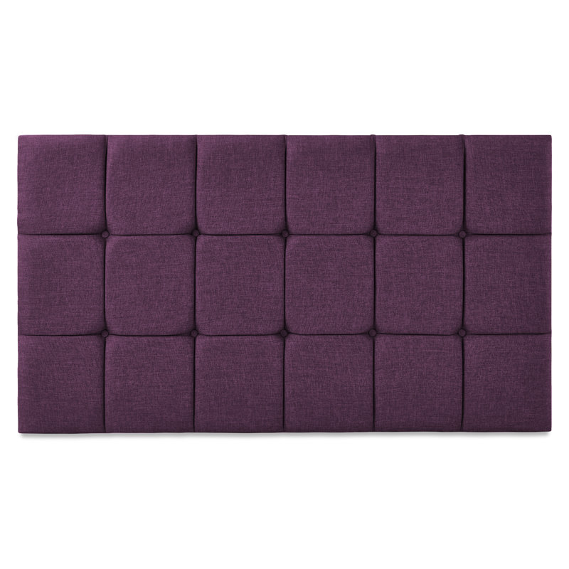 Brickhouse Upholstered Headboard, Purple, Single (3')