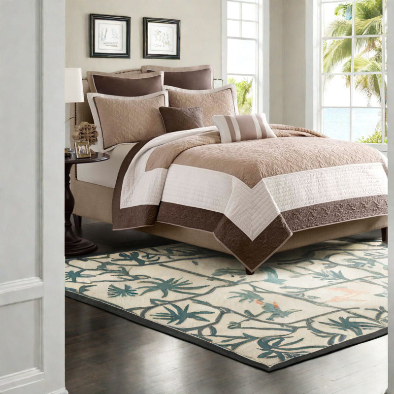 Ensembles de literie élégants en coton, style traditionnel beige pour le confort de la maison