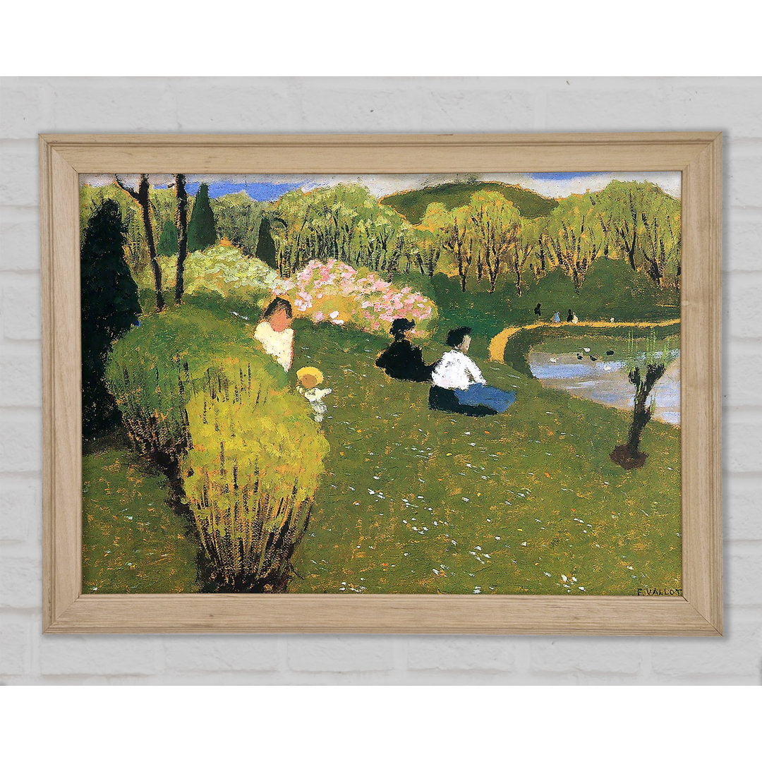 Kinder an einem Teich von Felix Vallotton - Einzelne Bilderrahmen Kunstdrucke