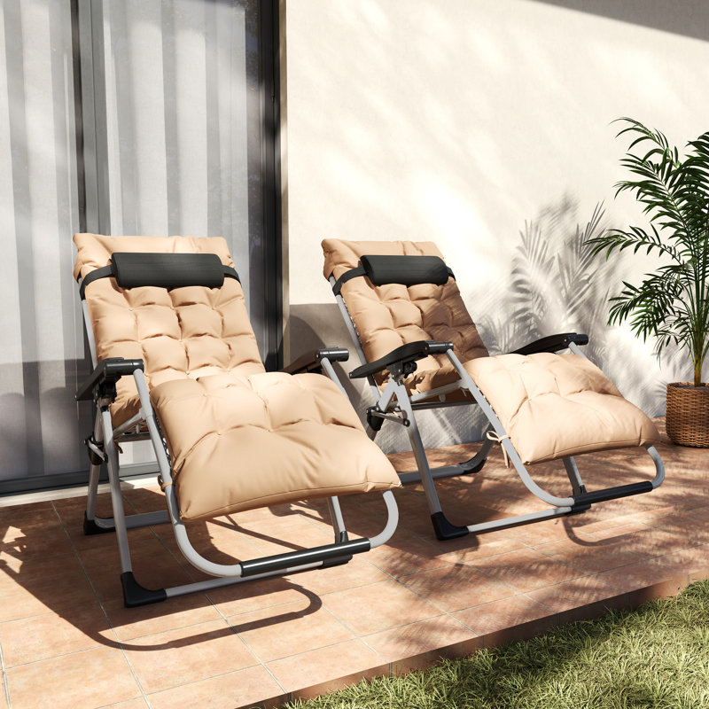 90cm Long Chaise Lounge Set with Cushions