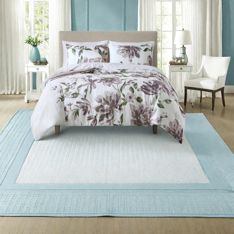 Floral Modern Bedding Sets, Soft Polyester Comforter For A Cozy Home