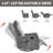 Heat Massage Manual Recliner Chair With Rocker And Swivel In Fabric For Living Room-606437418