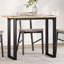 Dining Table O-Frame 75.5 Cm Solid Wood Pine And Steel-2044080926