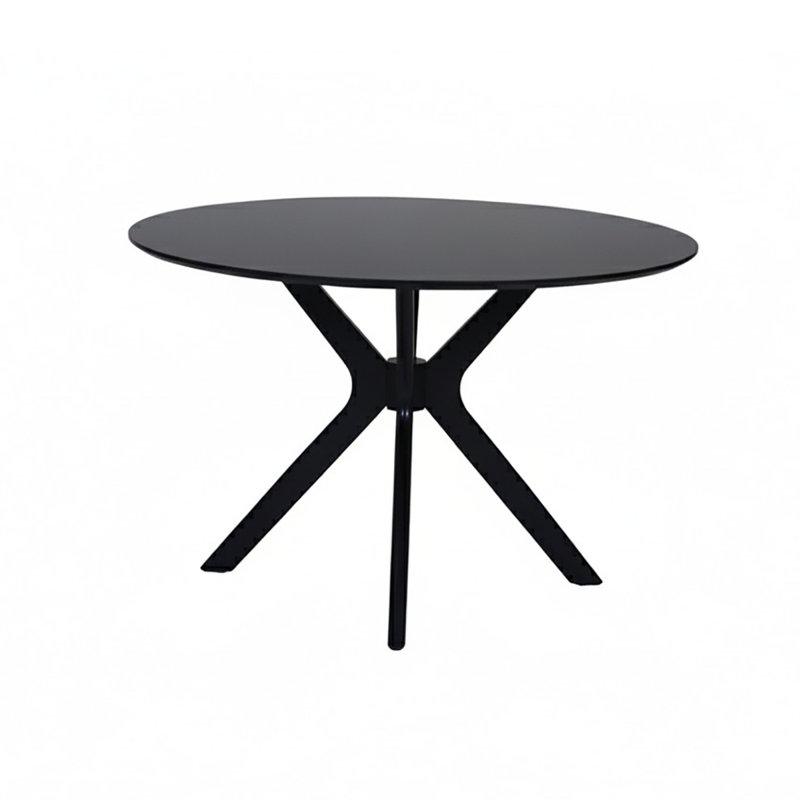 Anele Round Dining Table, Black