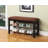 Wood Shoe Bench With Chocolate Microfiber Seat