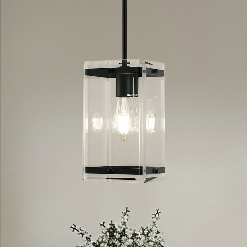 Luminaire suspendu noir 1 lumière Quantesha