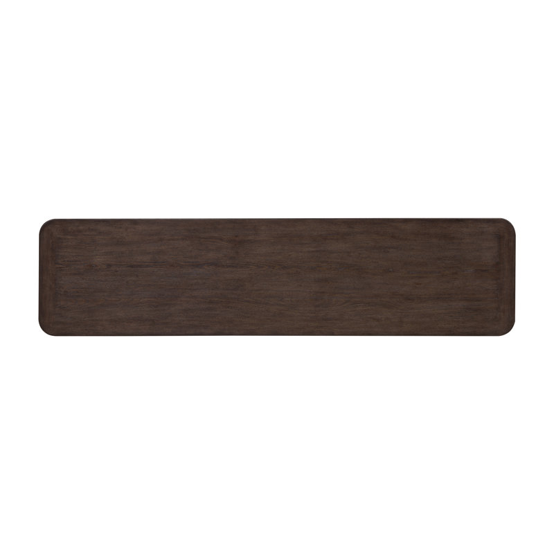 Chimney Smoke Distressed Wood Console Table with Storage