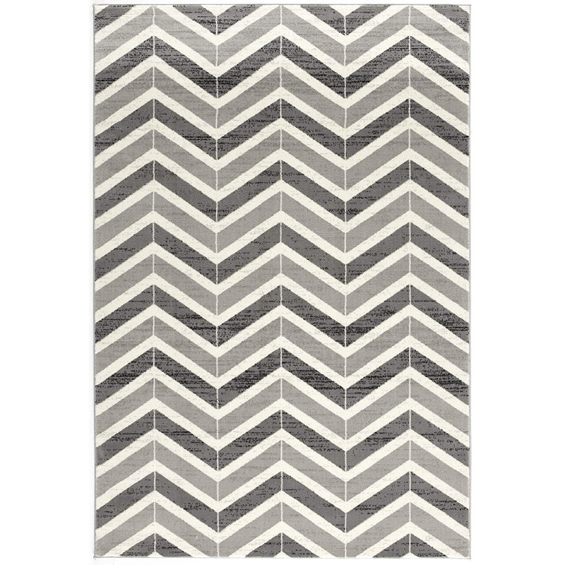 Chevron Indoor / Outdoor Rug, Rectangle 4' x 6'