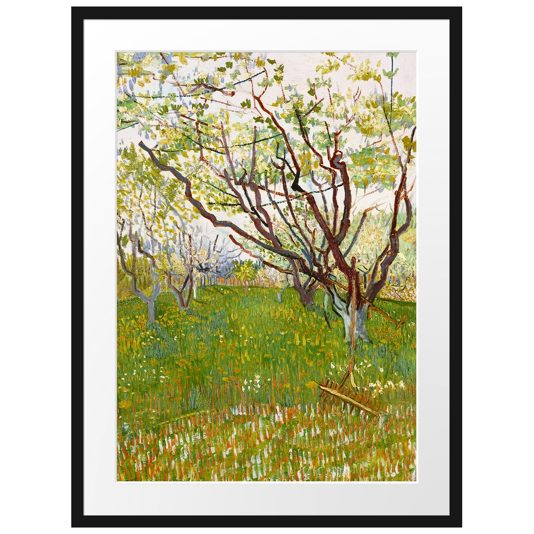 Gerahmter Kunstdruck The Flowering Orchard von Vincent Van Gogh